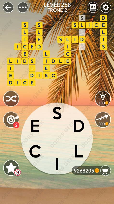 Wordscapes puzzle 258 - WORDSCAPES SEARCH. Wordscapes Search is a modern twist on word search puzzles, combining the best features of word find, word line, anagrams and crossword puzzles. Search through thousands of new, word puzzles while traveling to beautiful, relaxing destinations. Over 6,000 free puzzles to challenge the most dedicated word finder.